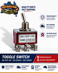 TOOWEI SPST Toggle Switch ON-OFF-ON AC Power Rocker Switch 250V 15A