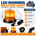 APH85660 Rotating Beacon Warning Light LED Light 12 V - 48 V with Car Charger Cable for Car Truck