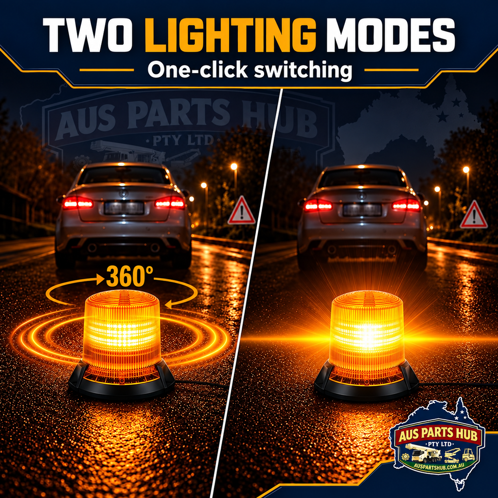 APH85660 Rotating Beacon Warning Light LED Light 12 V - 48 V with Car Charger Cable for Car Truck